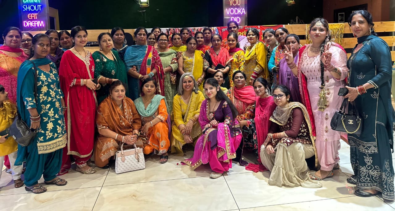 Girls and women of Model Town Nawanshahr celebrated the festival of Teej.